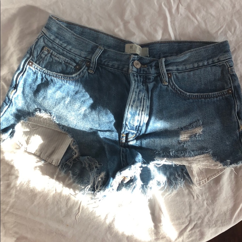 Free people jean shorts